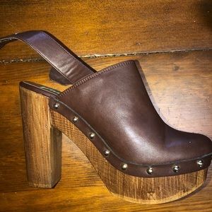 Size 7 High heel/booties for sale.